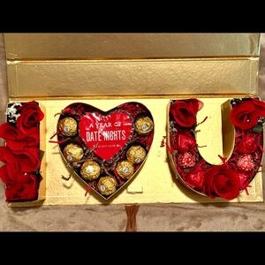 Gold and Red Date Night Gift Box